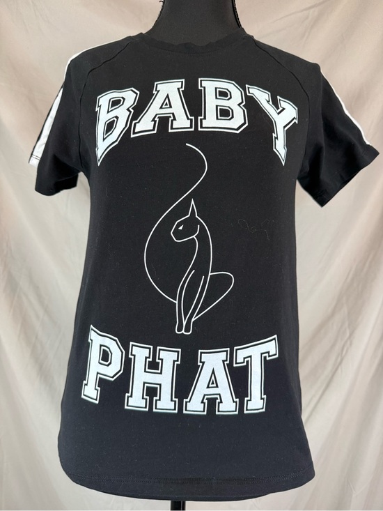 Baby Phat Tops - Baby Phat Black Graphic T-Shirt - Medium